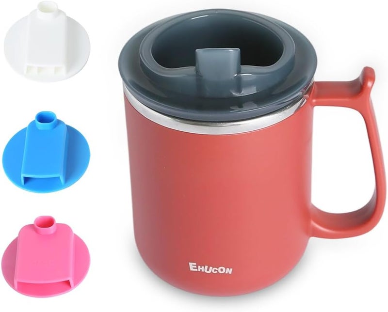 EZSLINGGLIDE Dysphagia Regulating Drinking Cups for Swallowing Difficulty - with 5cc, 10cc, & 15cc Sip Cup Options - Liquids Only - Pack of 1 (Red) - Image 1